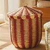 Floor Standing Storage Basket Rattan Woven Desktop Woven Basket Household Toys Snacks Miscellaneous Items Sorting Storage Box 1