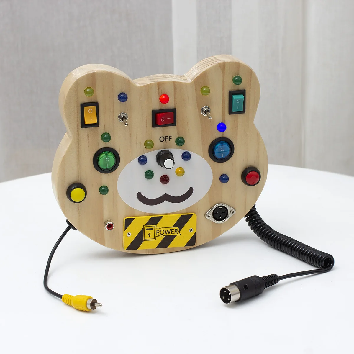 

Kids Busy Board Montessori Toys Toddler Sensory Activity Play Board Baby Switch Plug Socket Light Part Cognition Toys Kids Game