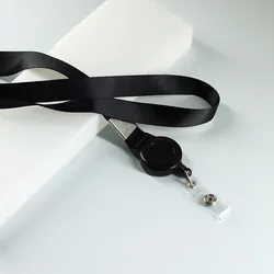 Retractable Neck Strap Lanyard with ID Reel for Convenient ID Display (1 set)
