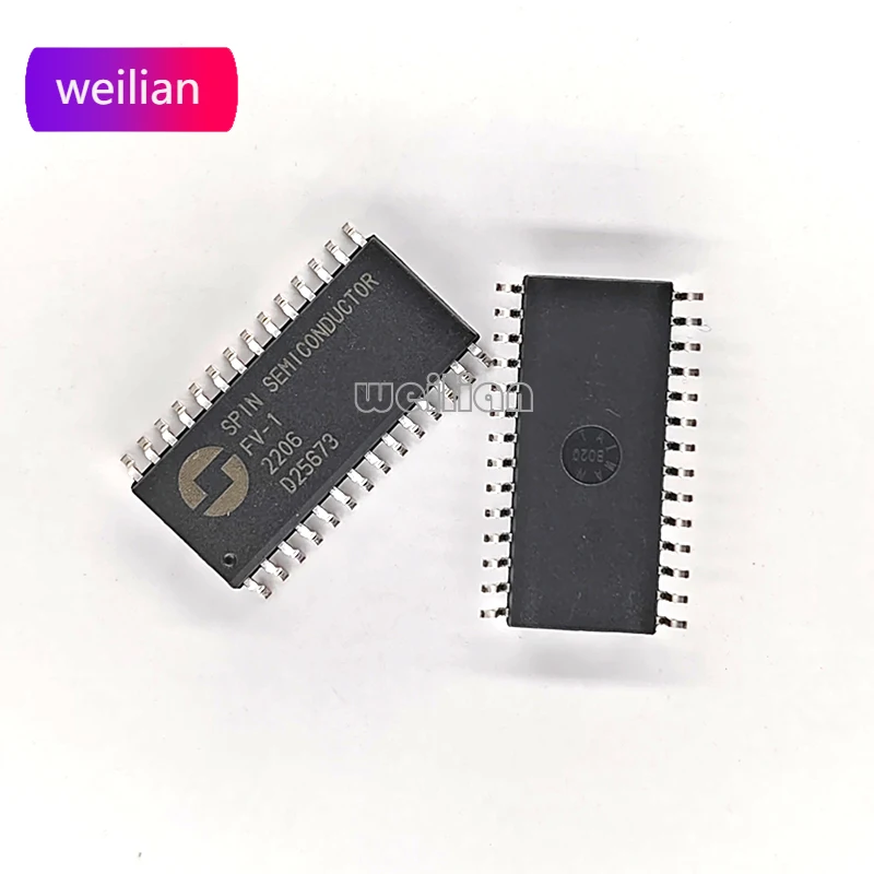 SPN1001-FV1 FV-1 SOP-28 SPIN 오디오 칩, Nwe 미세 재료 100%, 새로운 재고, 1-100 PCs