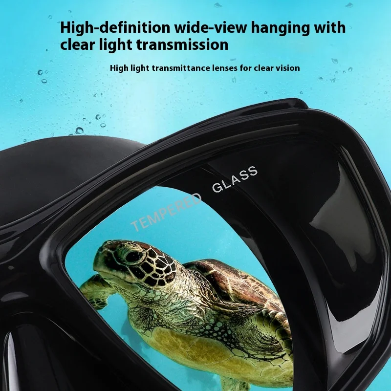 WAVE Quality Snorkeling Glass Eyewear Mask Diving Goggles Snorkel Snorkel Snorkeling Goggles Set Diving Supplies