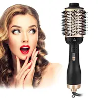 Hot Air Brush Straightener Comb Anti-frizz Negative Ion Generator Straightening And Curling Blow Dryer Multifunctional Brush 1