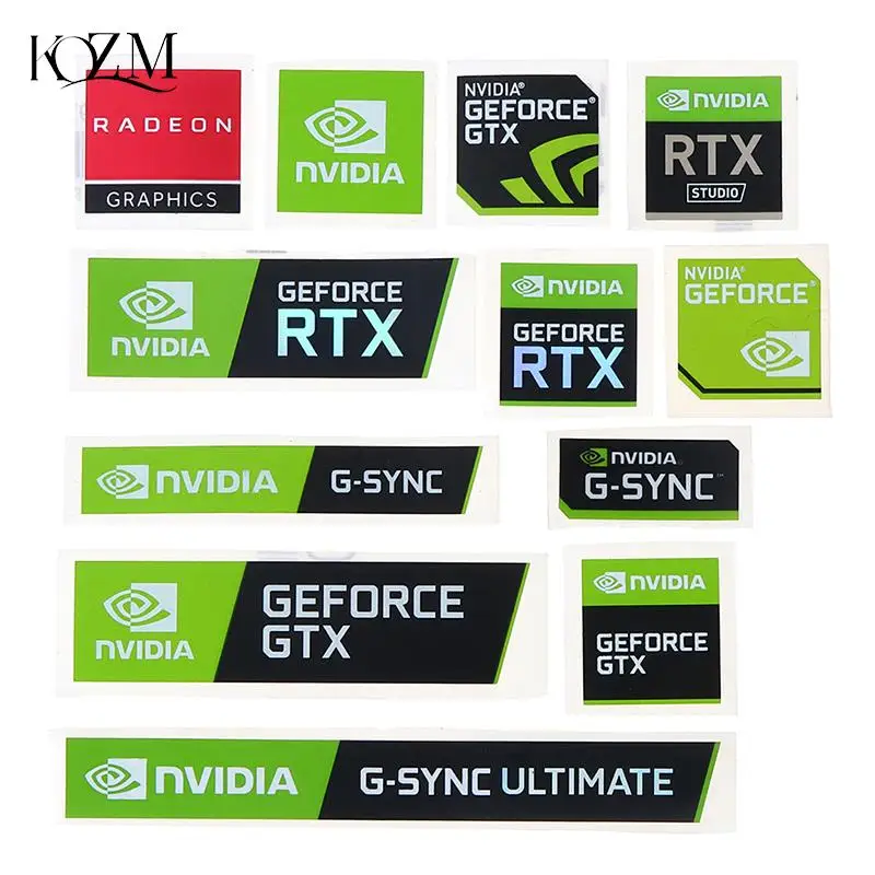 5db Új NVidia GTX GEFORCE Notebook asztali Ismertető jel decorativa matrica