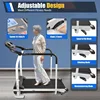 Walking Treadmill with Full Length Handrails & Heart Rate Sensor LCD Display Screen Elderly Treadmill Fitness Machine Foldable 1