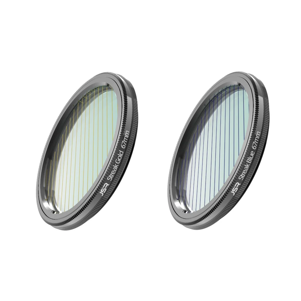 Filtro de Lente Azul Streak para Câmera Dslr Vidro Óptico Anamórfico Cheio Amarelo Efeitos Especiais 37 40 3.5 49 52 58 77 82 95 mm - Image 2