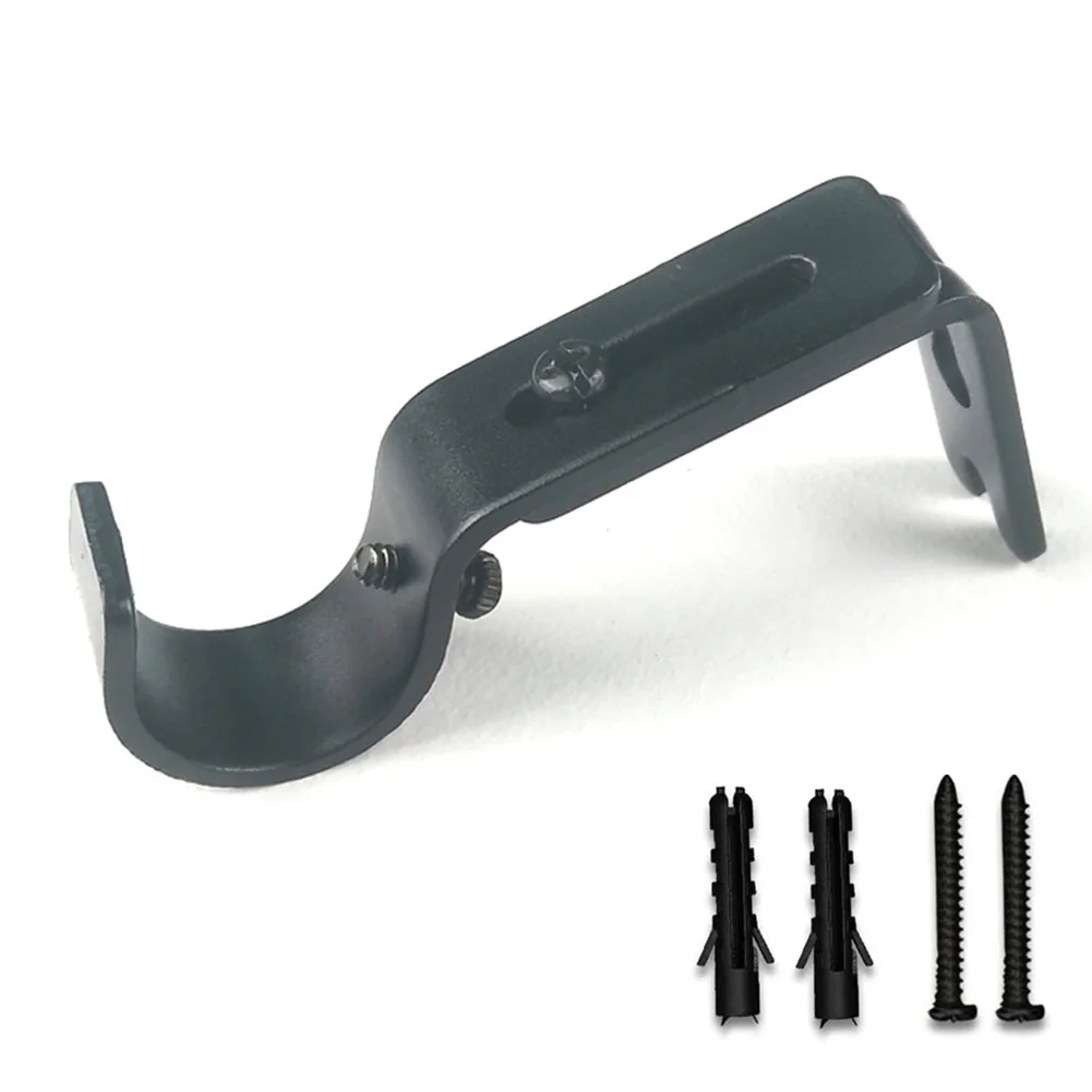 Metal Curtain Rod Brackets Set 1pc Drapery Poles Parts Drapes Door Curtains Door Rust Elegant Simple Hardware Dressing curtain rod