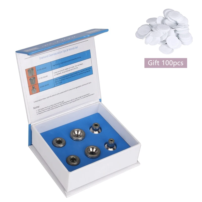 Professional Diamond Microdermabrasion Tips Replacement Kit Dermabrasion Tips Exfoliation Heads