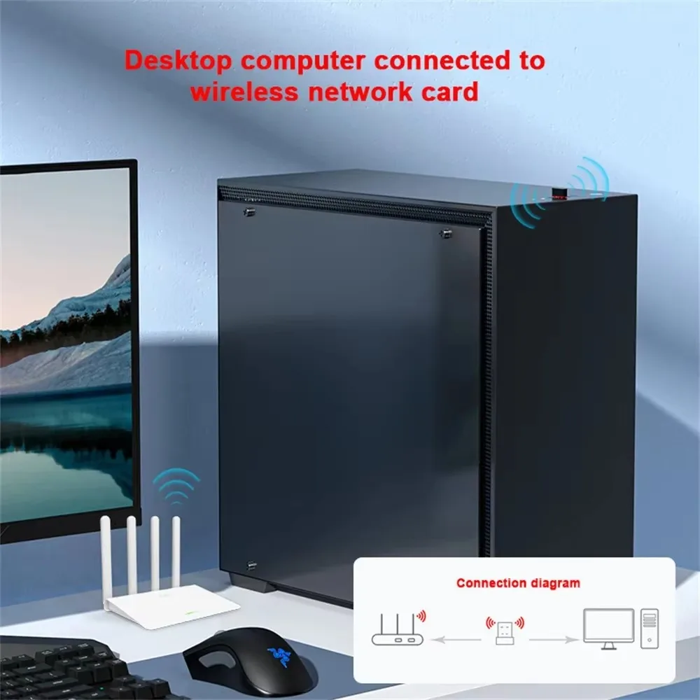 150Mbps 미니 USB 무선 Wifi 어댑터 RTL8188 Wi fi 네트워크 LAN 카드 PC 데스크탑 컴퓨터 용 802.11n 네트워크 카드
