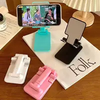 Adjustable Foldable Phone Stand, Lazy Tablet Holder for Desk, Bed, Live Streaming & Universal Use