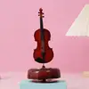 Rotating Music Box Guitar Violin Music Box Birthday Gift Girl's Festival Gift Creative Decorations In The Living Room Decor 4