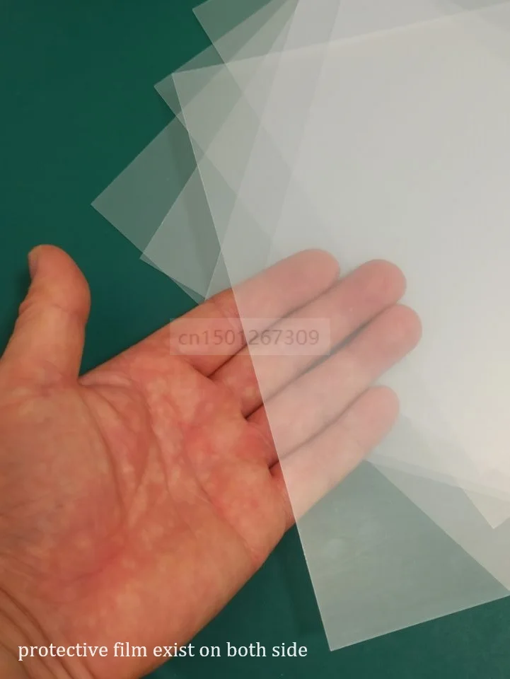Size A5 Transparent PVC Binding Cover Clear Plastic Acetate Sheets Thickness 200micron