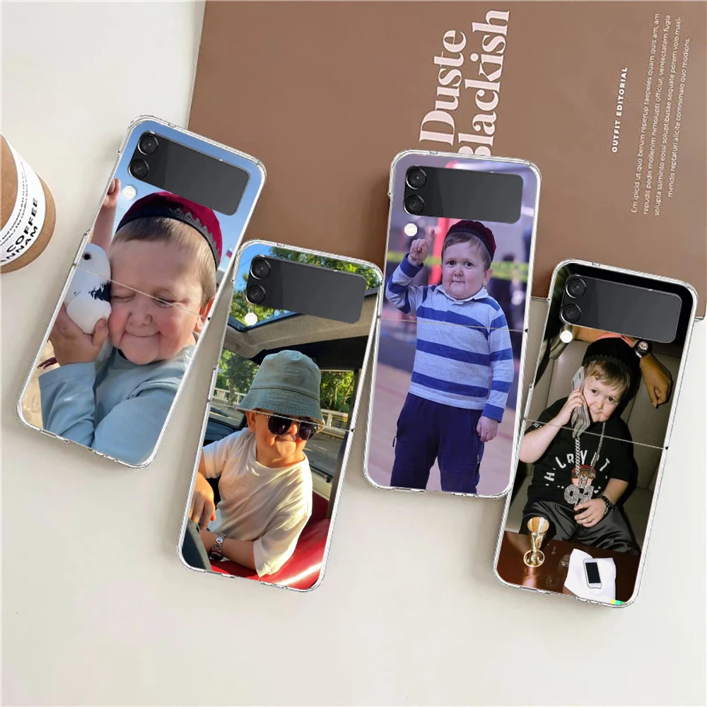 Hard Folding Clear PC Bumper Phone Case with Funny Hasbulla Design