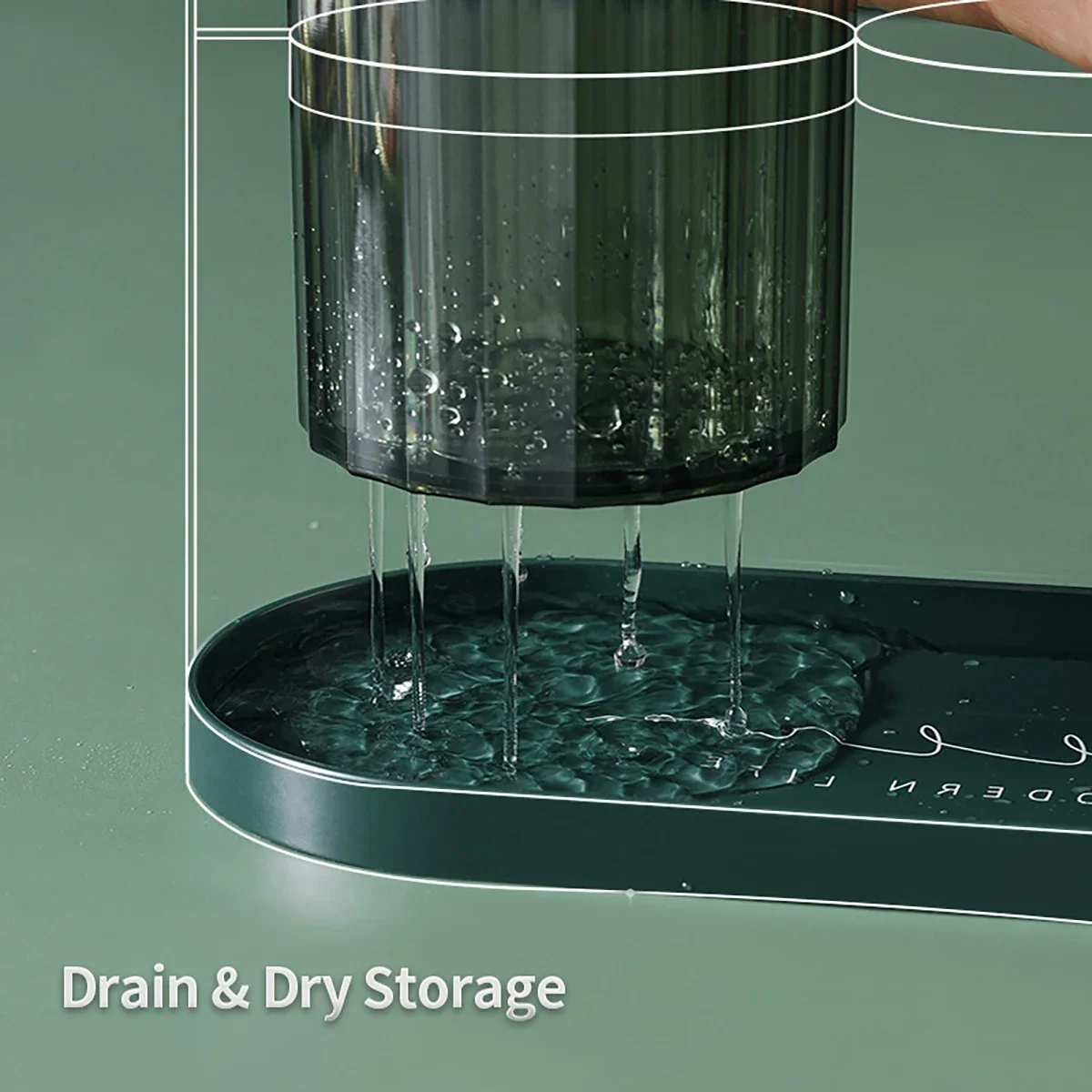 Light Luxury Simple Kitchen Drained Spoon Chopsticks Organizer Box Household ABS Chopstick Basket Kitchen Storage