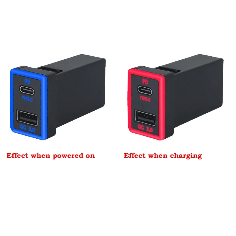 CIRYCASE Trasmettitore Bluetooth per Auto, [PD 30W+QC 3.0] [Doppio Mic & Bass Boost] Adattatore Bluetooth 5.0 Auto, Bluetooth Auto Accendisigari a Mano Libera con 8 Colori Retroilluminato & Disco USB
