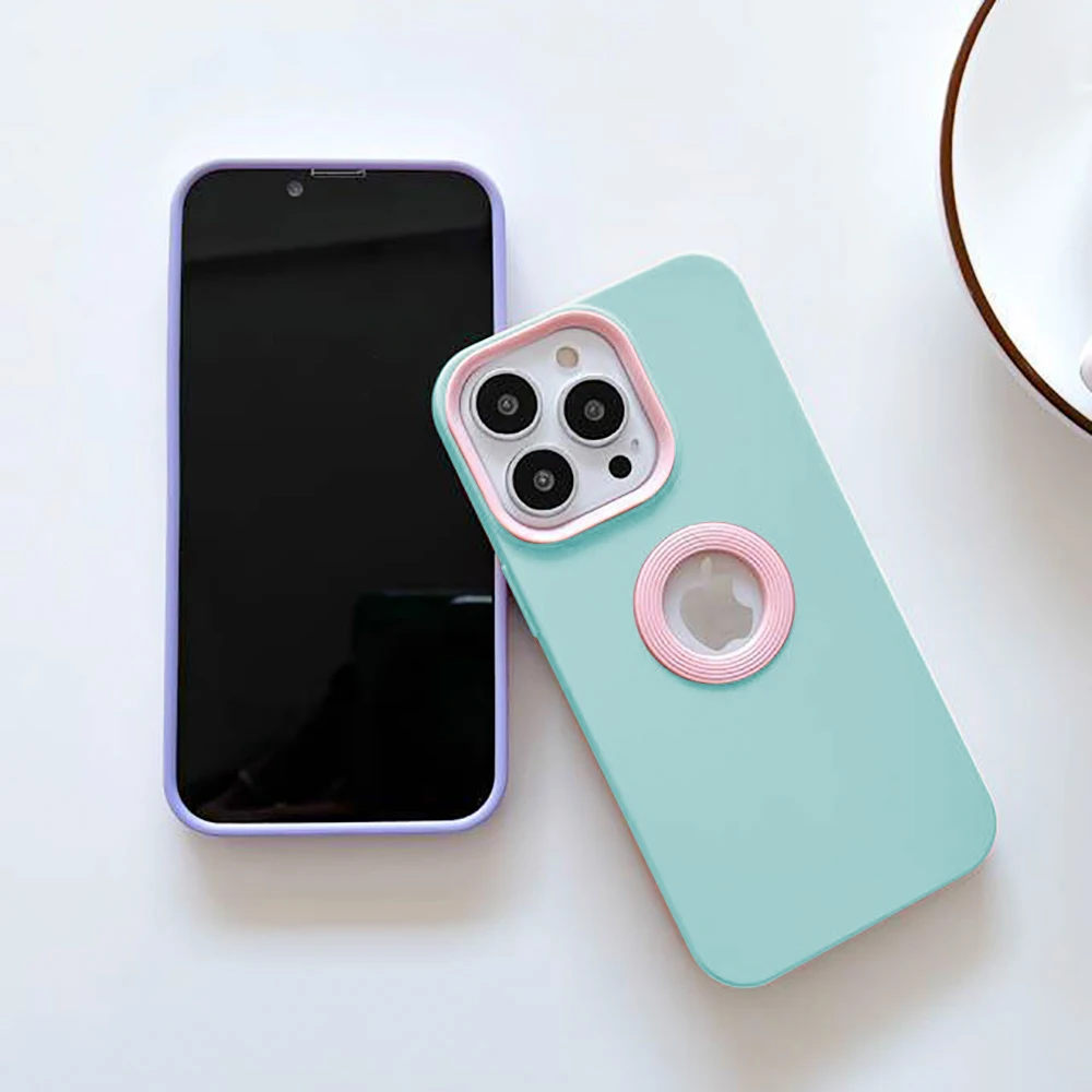 Fashionable Dual-Tone Shockproof Silicone Phone Case