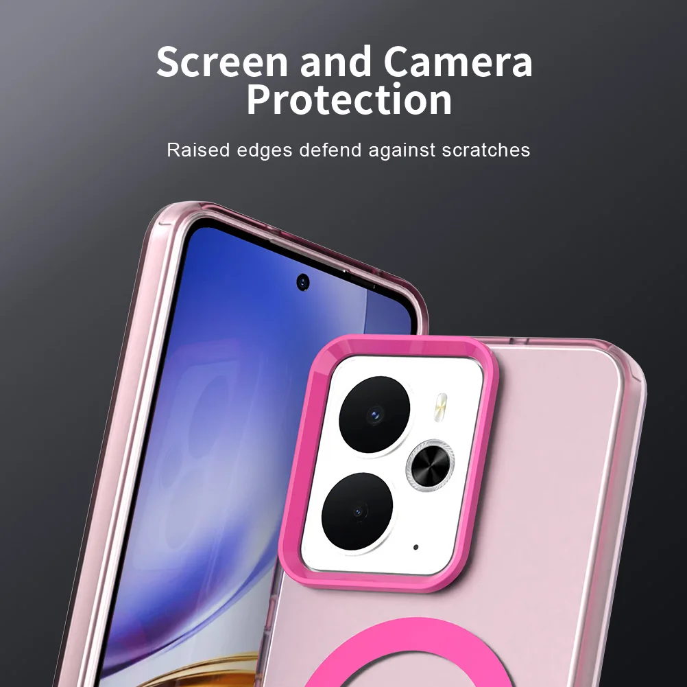 Luxury Armor Shockproof MagSafe-Compatible Case with Matte Finish and Wireless Charging Support