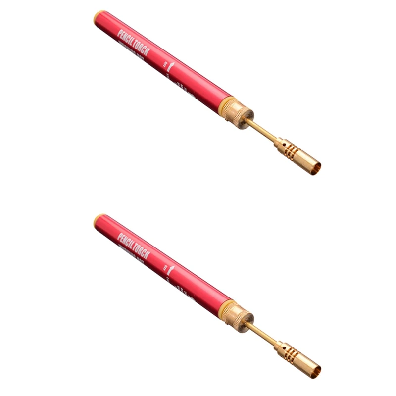 

2X Portable Welding Torch Gas Blow Tool Mini Soldering Iron Cordless Welding Pen Burner For Melting/Hot Cutting Tools