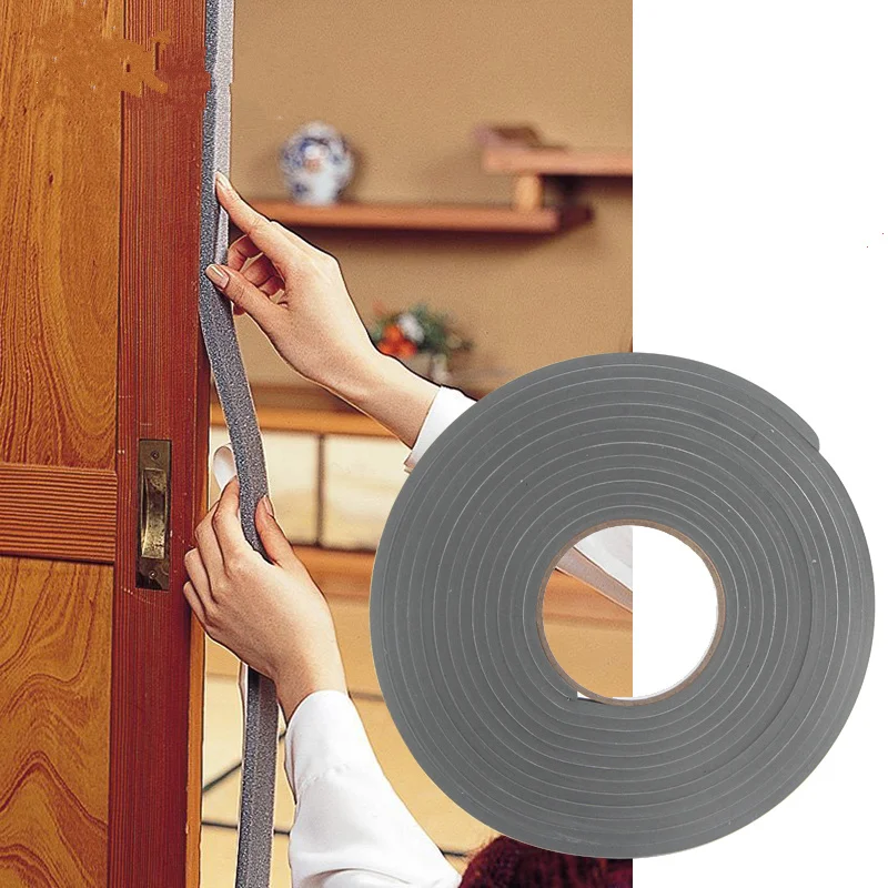 Door Seal Strip 5M Adhesive Foam Weather Draught Excluder Width 15MM / 30MM