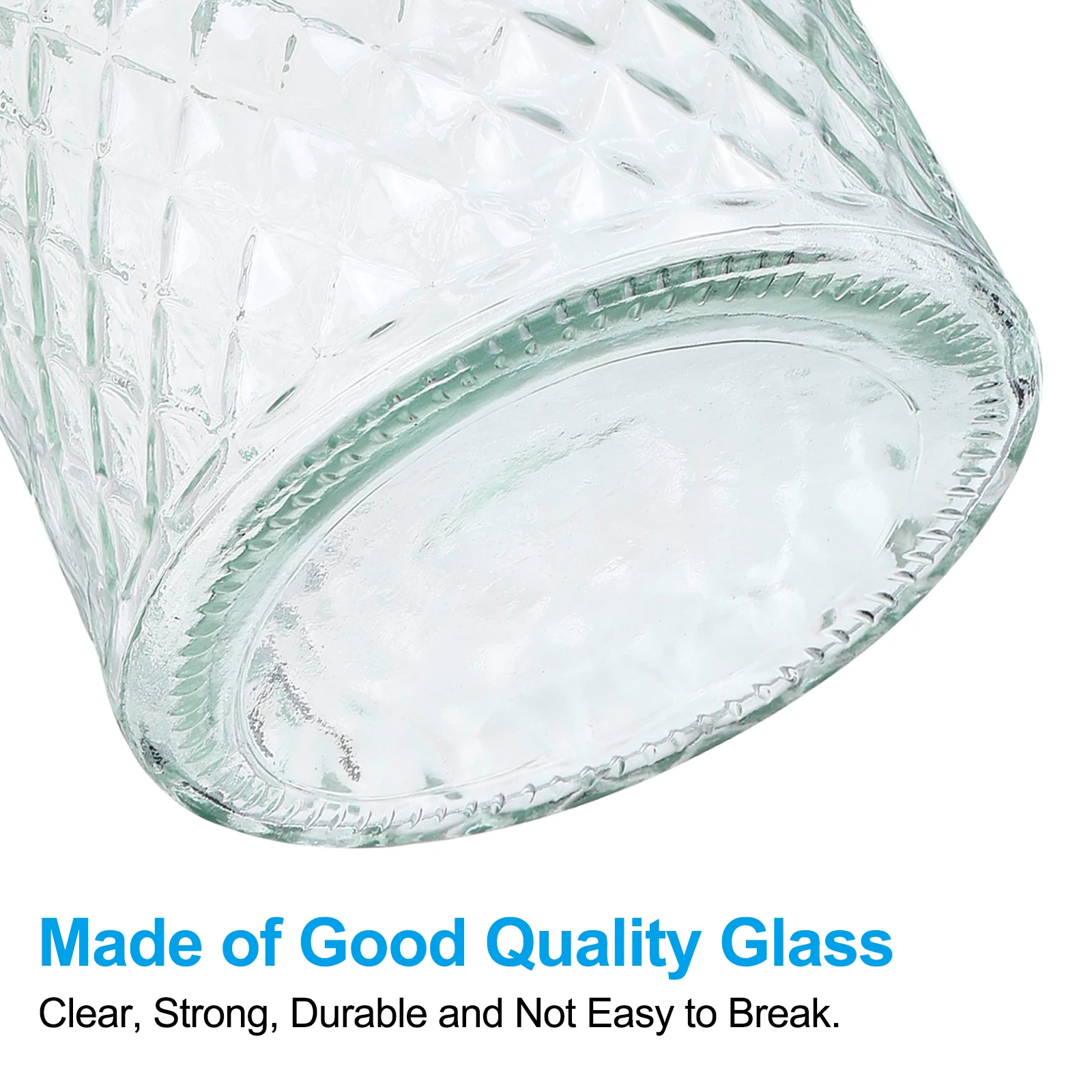 4"x6" Clear Glass Flower Vase Modern Glass Vase for Bouquet for Home Living Room Bedroom Dinning Table Office Decoration 3