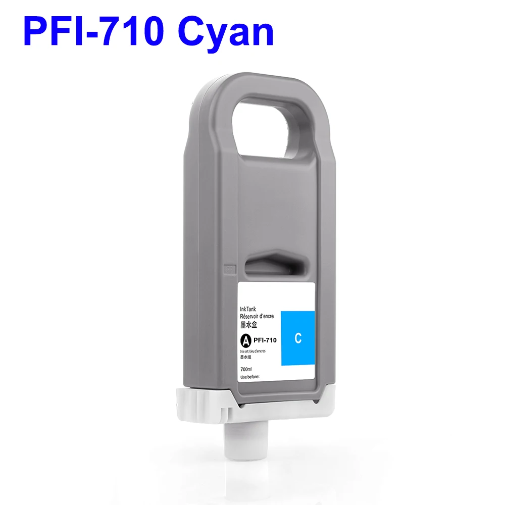 Cartucho de Tinta com Tinta Corante e Chip Tintas para Canon Tx2000 Tx3000 Tx4000 Pfi710 Pfi710 - Imagem 2