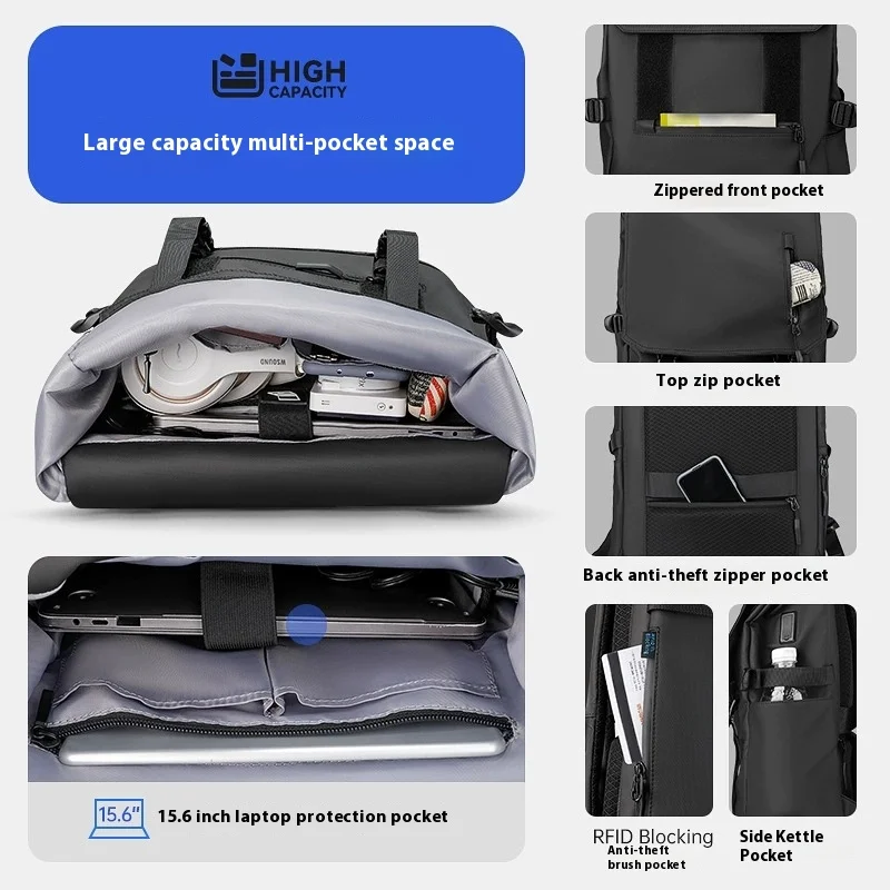 Water Repellent Travel Backpack Laptop Bag
