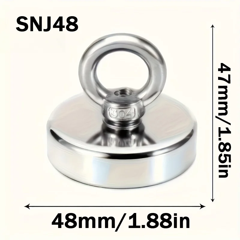 Ultra Powerful Heavy Duty Fishing Magnet with Eyebolt