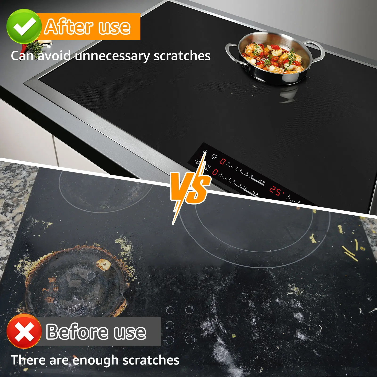 Silicone Induction Cooktop Mat Non Slip Electric Stove Cover Protector Kitchen Accessories