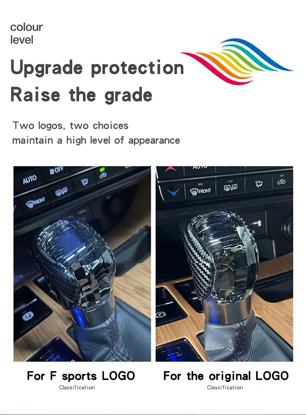 For Lexus NX RX ES IS Crystal Gear Shift Knob Car Accessories