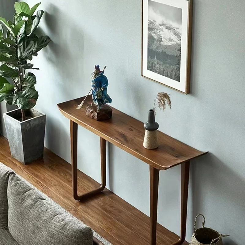 Tavoli consolle chic in stile cinese Tavoli consolle dal design classico alla moda retrò Mobili sottili Mueble Recibidor Entrada della metà del secolo - immagine 6