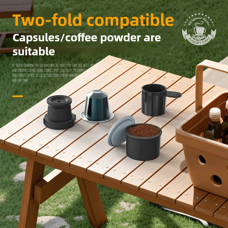 Portable Manual Coffee Machine Drip Coffee Machine Small Portable Capsule Outdoor Car Easy To Clean Rust-proof