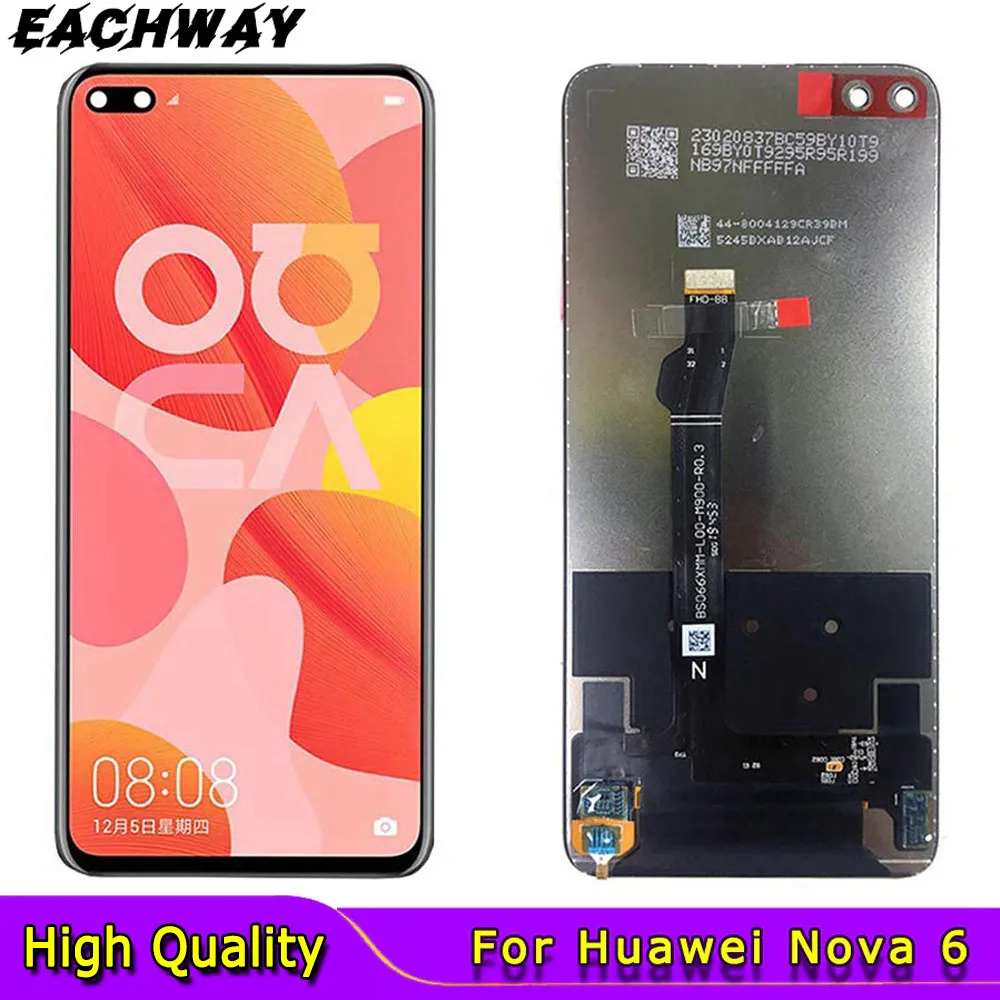 

6.57" For Huawei Honor V30 LCD Display Touch Screen Digitizer For Honor View 30 Replacement Parts For Huawei Nova 6 LCD Screen