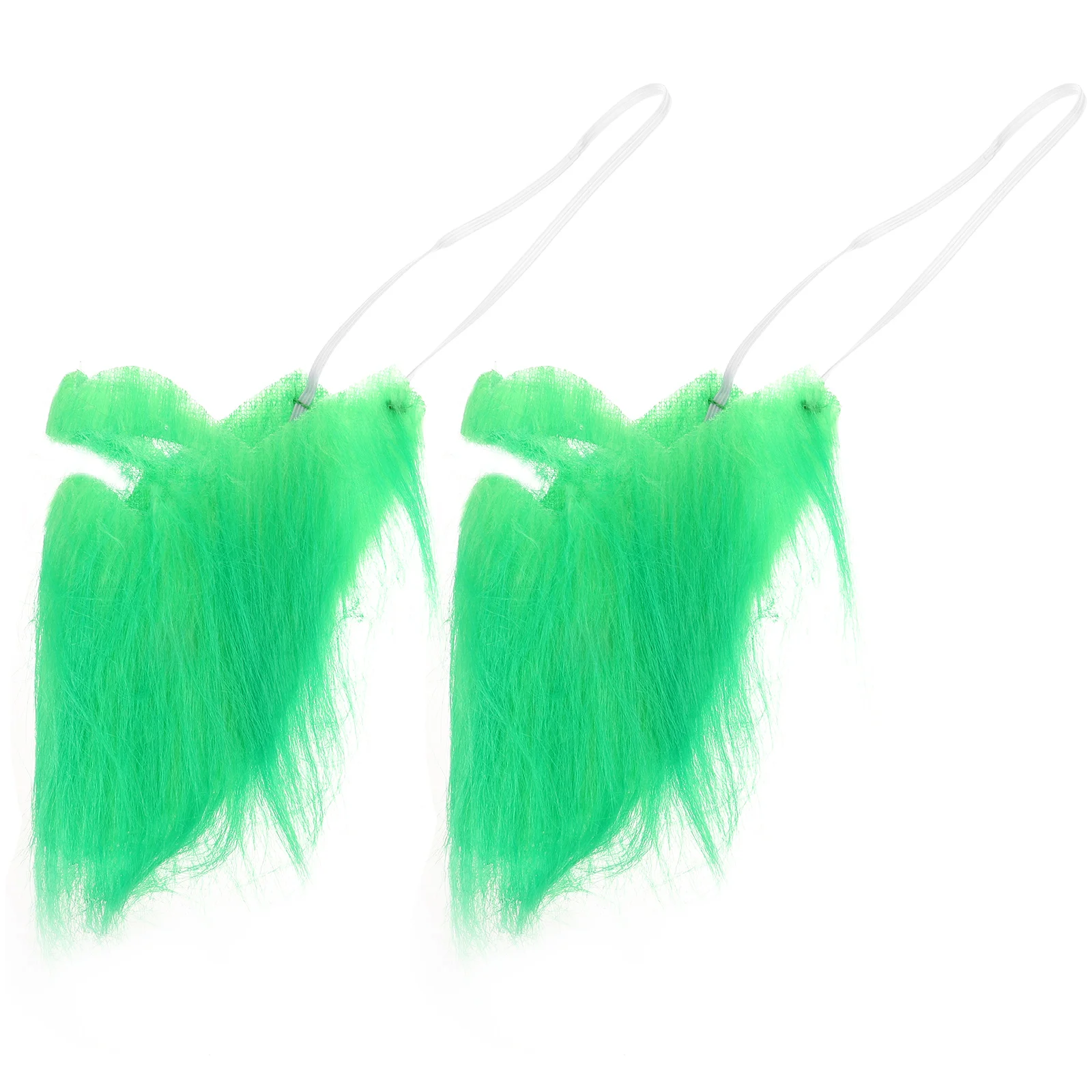 

2pcs Fake Mustache Beards St Patrick's Day Beards Funny Beard Cosplay Party Costume Props