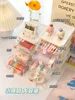 Desktop Storage Stationery  Box Student Ins Drawer Office Tape Pen Cabinet Cosmetic Hair Accessories Sundries Organizer 2