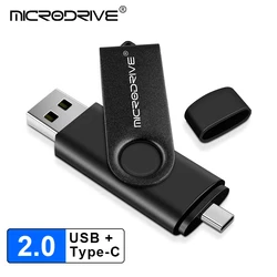 Sleek Metal Dual-Interface USB-C Pen Drive - High-Capacity Flash Storage - 4GB (Black)
