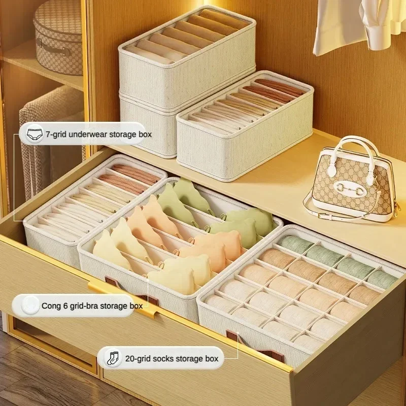 Underwear Storage Box Foldable Wardrobe Organizer Waterproof Drawer Compartment clothes organizer storage box underwear storage organizer underwear storage box drawer divider drawer organizer