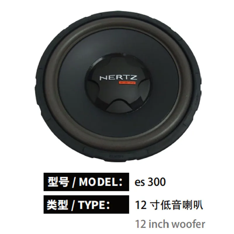 Italian Hertz ES 300 car with 12-inch subwoofer subwoofer car