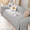 Woven Cotton Sofa Cover Blanket Solid Color Non-slip Sofa Towel for Living Room Furniture Decor Tapestry Couch Cover 6