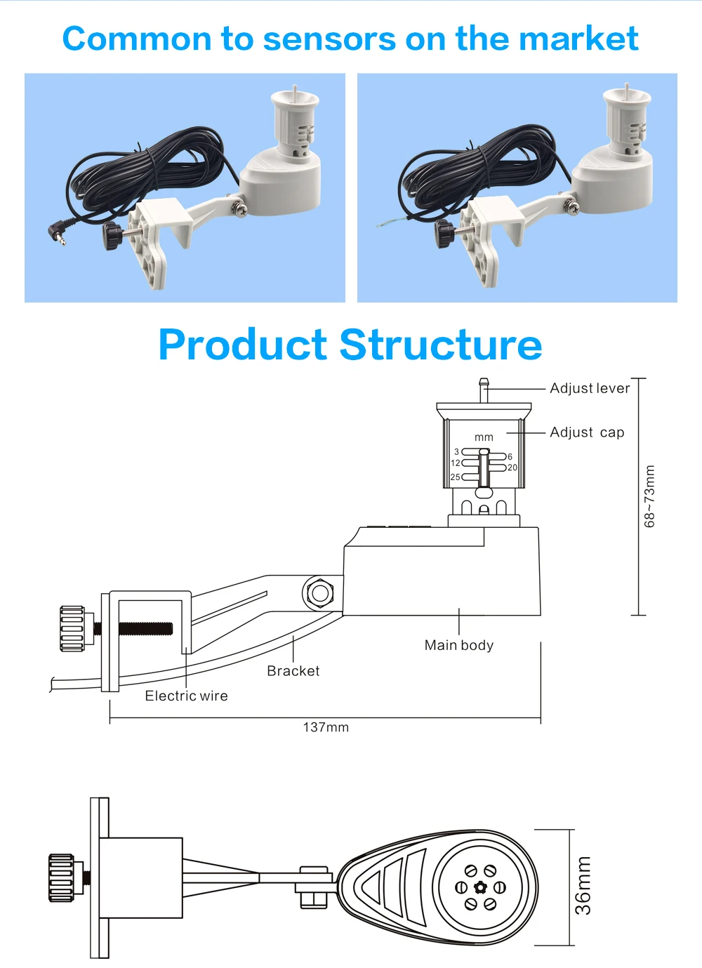 Description Picture 2 of itemRain Seer Wired Rainfall Sensor Home Garden Connected Devices Kit Irrigation Water Timer Can Connect Electromagnetic Valve