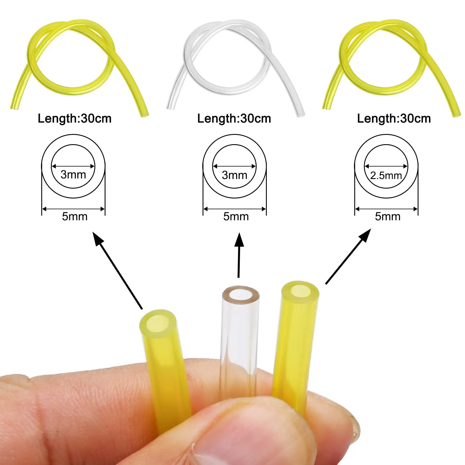Kraftstoffleitungsschlauch, Kraftstoffleitung für Primer-Ballons, Dichtungen, Zubehör für Gartengeräte, Rasenmäher, S-Trimmer, Trimmer, Schneidwerkzeuge, Teile – Detail 2
