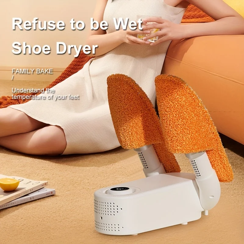 Boot Dryer, Shoe Dryer, Foot Portable Boot Glove Shoe Dryer And Warmer With 2-Hour Delay Timer, Eliminate Bad Odor Suitab