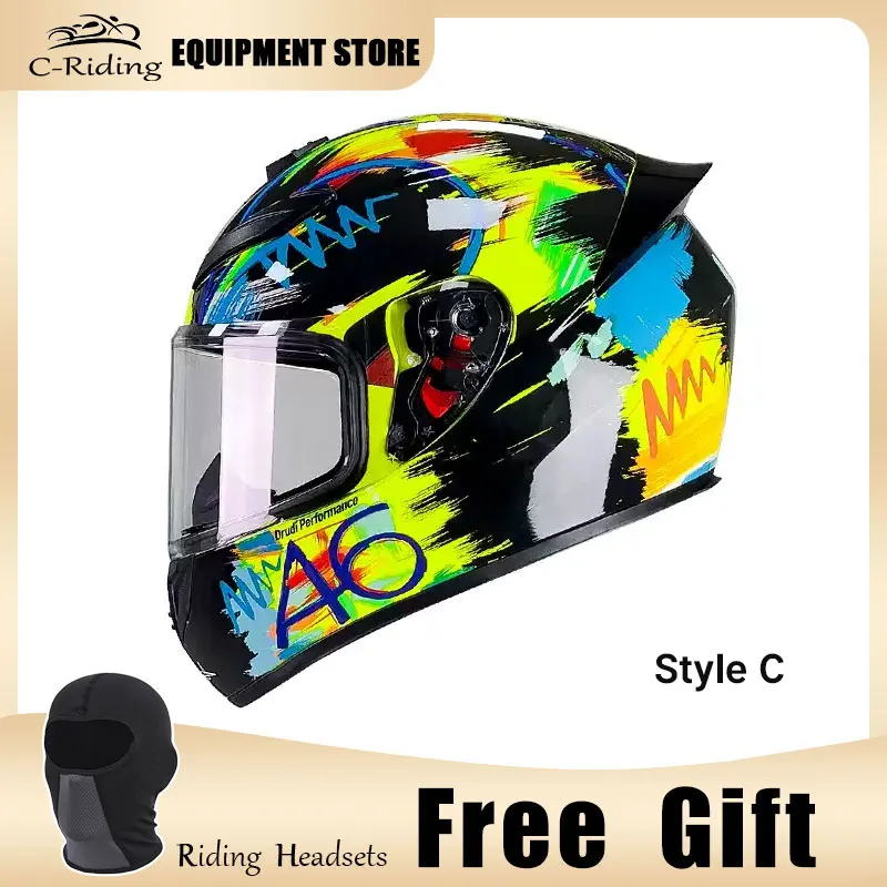 

DOT Full Face Helmet Motorcycles Graffiti Motocross Racing Motorbike Riding Helmet Casco De Motocicleta Four Season