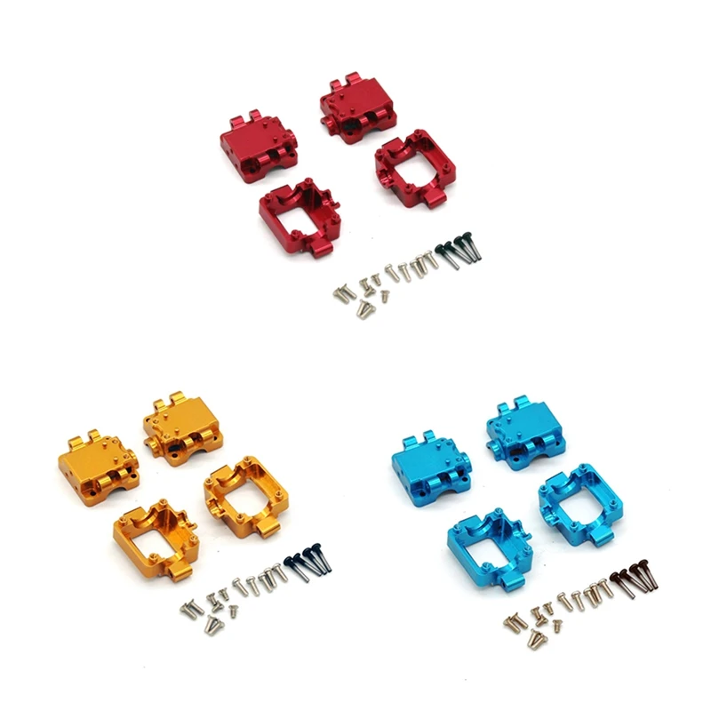 

1 Set Gear Box 1/28 Mosquito Car Universal Metal Gear Box Upgrade For Wltoys 24131 K989 K969 Model Remote Control Car Red