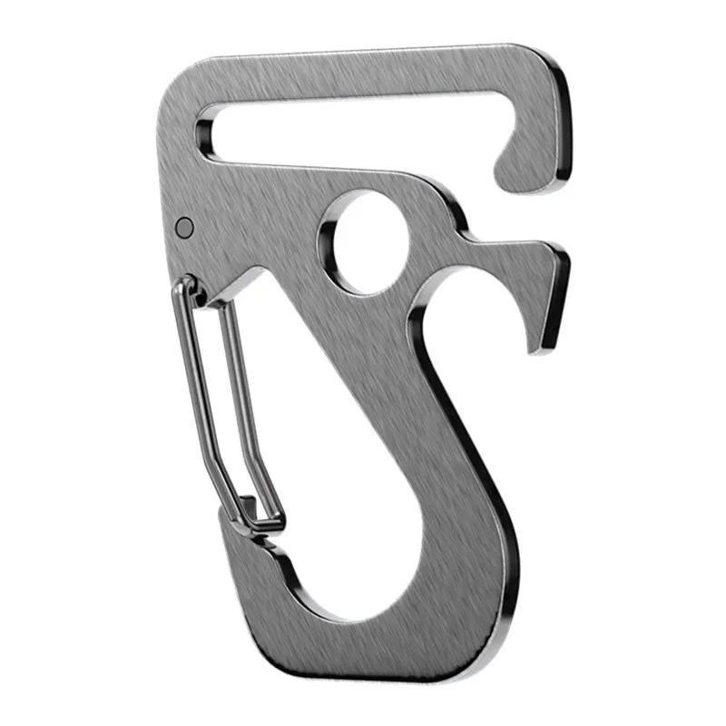 Small Carabiner Clips Multifunctional Key Chain Clips Stainless Steel Key  Buckle With Keyring Multipurpose Carabiner Buckles