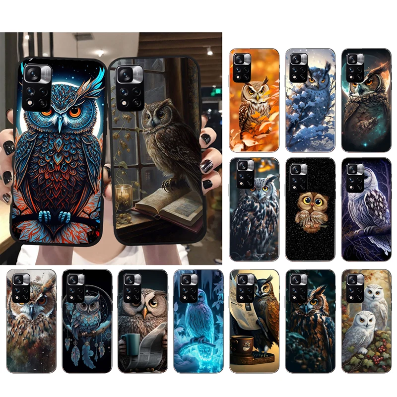 

Owl Phone Case For Xiaomi Redmi Note 12 Pro 11S 11 10 Pro 10S Note 12R 12S 12 ProPlus Redmi 10 9C 12
