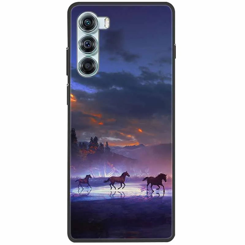 Sleek Black Silicone Protective Case with Soft Cover and Cute Design