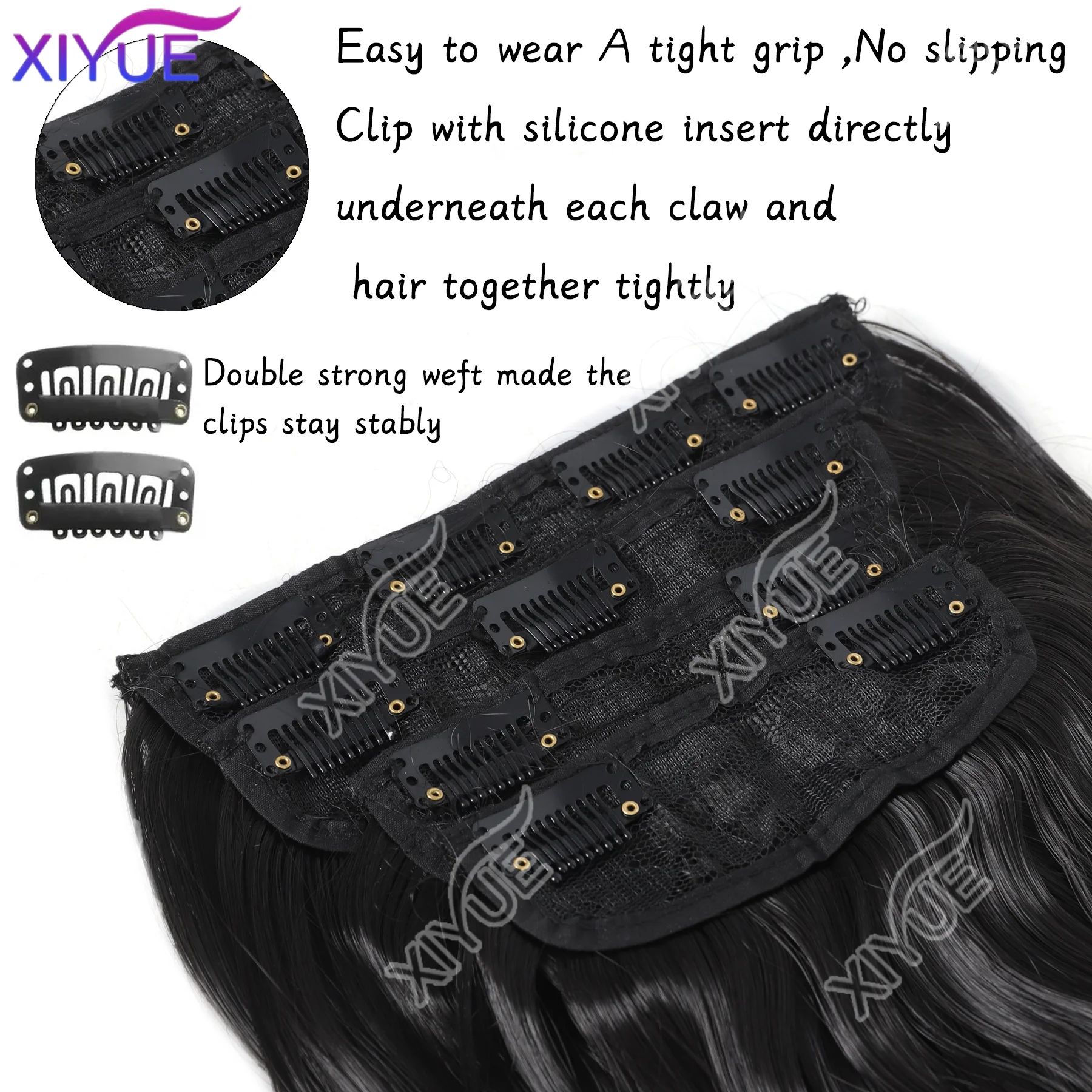 DIFEI synthetic 4 pieces/set Roman roll clip from natural curly female hair accessories thickened wig piece princess roll byDIFE