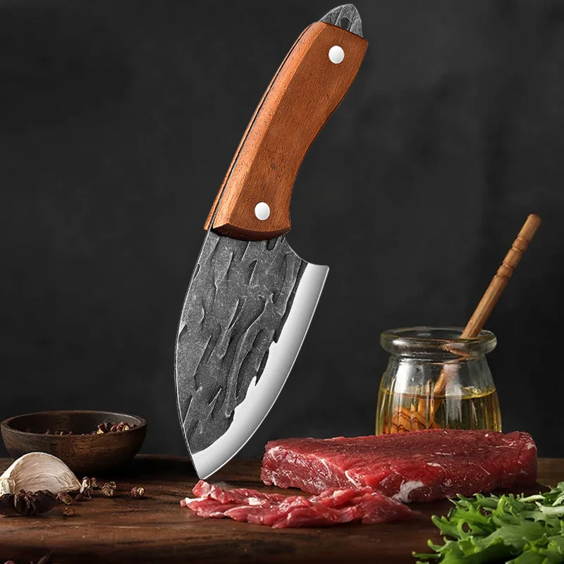 Household Mini Vegetable Slicing Knife Kitchen Meat Cleaver Bone Cleaver Stainless Steel Barbecue Knife Fish Carving kitchen knife meat cleaver