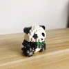 Knew Built Adorable Panda Micro Mini Building Blocks: Five Lovable Shapes, with Charming Apple and Bamboo Perfect Playmate Toys 5