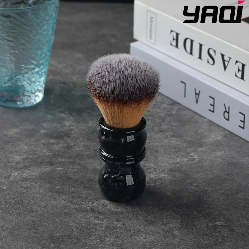 2026년 전문 이발사 수염 관리 면도 도구 ? 야키 쉐이시 24MM 면도 브러쉬 (나일론 브러시 & 레진 손잡이)