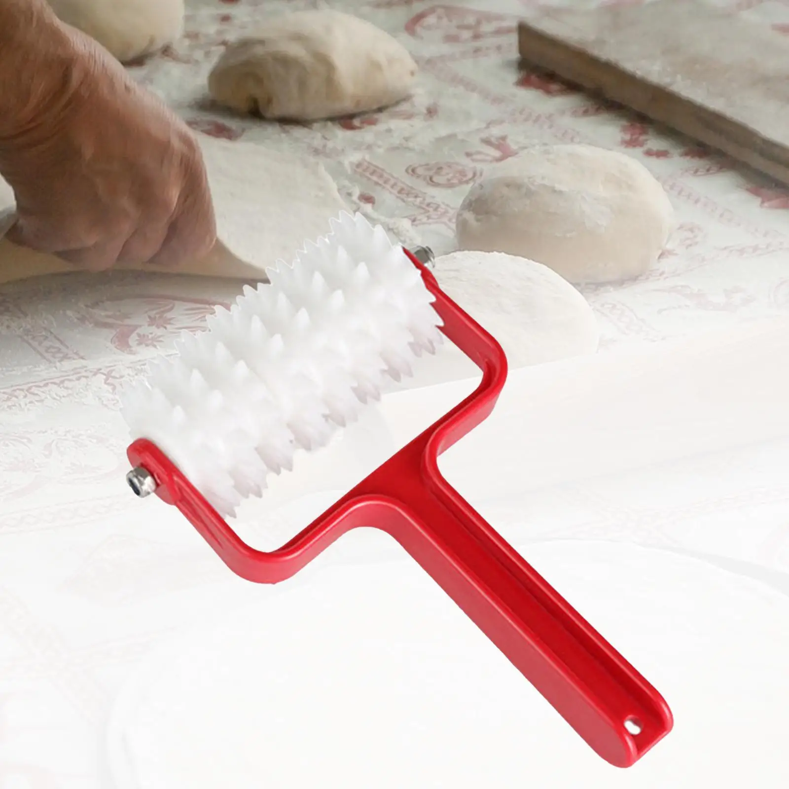 Pizza Dough Docker Practical Portable Multipurpose Dough Hole Maker Pizza Roller Pin for Cookie Baking Sandwich Pastry Dumpling
